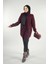 Desenli Bisiklet Yaka Tunik 18326 Bordo 1