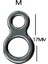Strıke 15 Adet (M) Boy, Iki Gözlü,çift,double,sekiz Şekilli Solid Jig,asist,halka 2