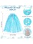 Karlar Ülkesi Elsa Frozen Mavi Pelerin – 80 cm Çocuk Pelerini 3