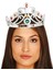 Gümüş Renk Plastik Prenses Tacı Kraliçe Tacı 60 cm 3