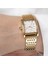 G173002 Kadın Kol Saati – Dikdörtgen Kasa, Altın Renk Çelik Kordon, Şık ve Zarif Tasarım 3