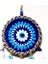 Nazar Boncuğu Desenli Dream Catcher El Yapımı Kuş Tüylü Rüya Kapanı Duvar Süsü 1