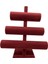 Süet Kumaş Bordo Renk Üçlü Kademeli 30/26 cm Bileklik-Saat Sergileme Standı 2