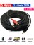 3.5mm To 2 Rca Stereo Lale 2 x Rca Aux Ses Kablosu (5 Metre) 1