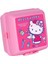 Hello Kitty Beslenme Kutusu Pembe 4 Bölmeli Kız Figürlü 1 Adet Yemek Saklama Kabı Pembe Beslenme Çantası 1