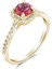 1.32 Karat Pırlanta Rhodolite Yüzük, Gerçek Pırlanta, Sertifikalı Mücevher 1