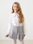 Lcw Kids Antrasit Beli Lastikli Pileli Kız Çocuk Şort Etek 2