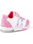 Kız Bebe Pembe Beyaz Desenli Işıklı Cırtlı Sneaker Günlük Spor Ayakkabı 5