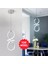 Bohem Gri Beyaz Işık Ledli Modern Sarkıt LED Avize 1