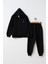 Kapüşonlu Fermuarlı Çift Cepli Unisex Eşofman Takımı 3
