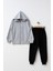Kapüşonlu Fermuarlı Çift Cepli Unisex Eşofman Takımı 3