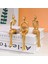 Modern Gold Düşünür Figür Dekor Seti (3'lü) 3