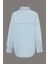 Rahat Kesim Keten Denim Kadın Mavi Gömlek LV047C709G-X1O 2