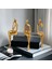 Modern Gold Düşünür Figür Dekor Seti (3'lü) 9