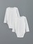 Yeni Sezon Bisiklet Yaka Basic Erkek Bebek Citcitli Bodysuit 2'li - W4LQ12Z1 1
