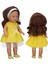Gerçek Yüzlü Kız Bebek Elbiseli Büyük Boy Et Bebek 45 cm (Sarı) 3