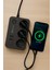 USB Type-C Priz Dönüştürücü Şarj Adaptörü Priz-2 Usb-1 Type-C 2 M Kablo Girişli Çoklu Fiş 2500W 5