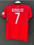 Portekiz Kırmızı Ronaldo 2024/25 Yeni Sezon Futbol Çocuk Forması 2'li Set 2