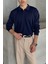 Erkek Slim Fit Polo Yaka Fitilli Triko Kazak -26107 1