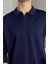 Erkek Slim Fit Polo Yaka Fitilli Triko Kazak -26107 2