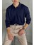 Erkek Slim Fit Polo Yaka Fitilli Triko Kazak -26107 4