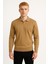 Erkek Slim Fit Polo Yaka Fitilli Triko Kazak -26107 1