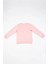 Kız Çocuk Pembe Uzun Kollu Kuş Nakış Detaylı Kışlık Sweatshirt 2