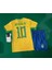 Brezilya 2023/24 Yeni Sezon Neymar Jr Çocuk Forması Şort Çorap 3'lü Set 3