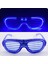 Mavi LED Işıklı Parti Gözlüğü - Neon Glow Şerit Gözlük 3 Modlu (5060) 5