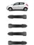 Hyundai I20 2009-2014 Uyumlu Ön ve Arka Dış Kapı Kolu Sağ + Sol 4 Adet Takım 82651-1J050 1