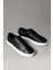 Perfore Deri Bileksiz Düz Taban Erkek Siyah Sneaker HM0HM01870-0GM 4
