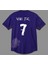 Vinicius Jr. 2023-24 Sezon Real Madrid Mor Güllü Özel Tasarımlı Yetişkin Forması 1