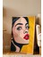 Pop Art Kadın Portresi Çerçeveli Tablo - Pop Art Poster Tablo 1