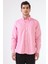 Pembe Erkek Regular Fit Brent Düğmeli Yaka Uzun Kol Gömlek 1