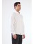 Beyaz Regular Fit Düz Brent Düğmeli Yaka Uzun Kol Gömlek - 95098 3