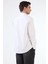 Beyaz Regular Fit Düz Brent Düğmeli Yaka Uzun Kol Gömlek - 95098 4