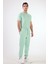 Mint Yeşili Bağcıklı Erkek Regular Fit Eşofman Altı 5
