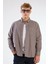 Gri Fitilli Uzun Kol Regular Fit Erkek Gömlek 4