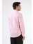 Pembe Erkek Regular Fit Kareli Brent Yaka Uzun Kol Gömlek 3