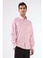 Pembe Erkek Regular Fit Kareli Brent Yaka Uzun Kol Gömlek 4