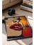 Ruj Süren Kadın Çerçeveli Tablo - Pop Art Poster Tablo 2