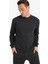 %100 Pamuk Regular Fit Bisiklet Yaka Antrasit Erkek Sweatshirt E8339AX/AR235 3
