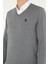 Erkek Gri Melanj Kazak /Triko 50293512-VR086 7
