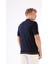 Lacivert Polo Düğmeli Fitilli Kısa Kollu Slim Fit Erkek Triko 4