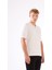 Beyaz Polo Düğmeli Kısa Kollu Düz Renk Fitilli Slim Fit Erkek Triko 6