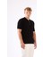 Siyah Fermuarlı Polo Yaka Kısa Kollu Örgü Slim Fit Erkek Triko 2