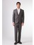 Gri Erkek Düz Mono Yaka Takım Elbise 1