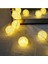 Pamuk Top LED Işık Koton 2 cm 10 Adet Top Beyaz Renk 3