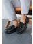 Erkek Loafer Casual Klasik Ayakkabı Siyah MN002 2