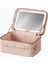 Mini Nude Lüks Aydınlatmalı Seyahat Makyaj Çantası 3